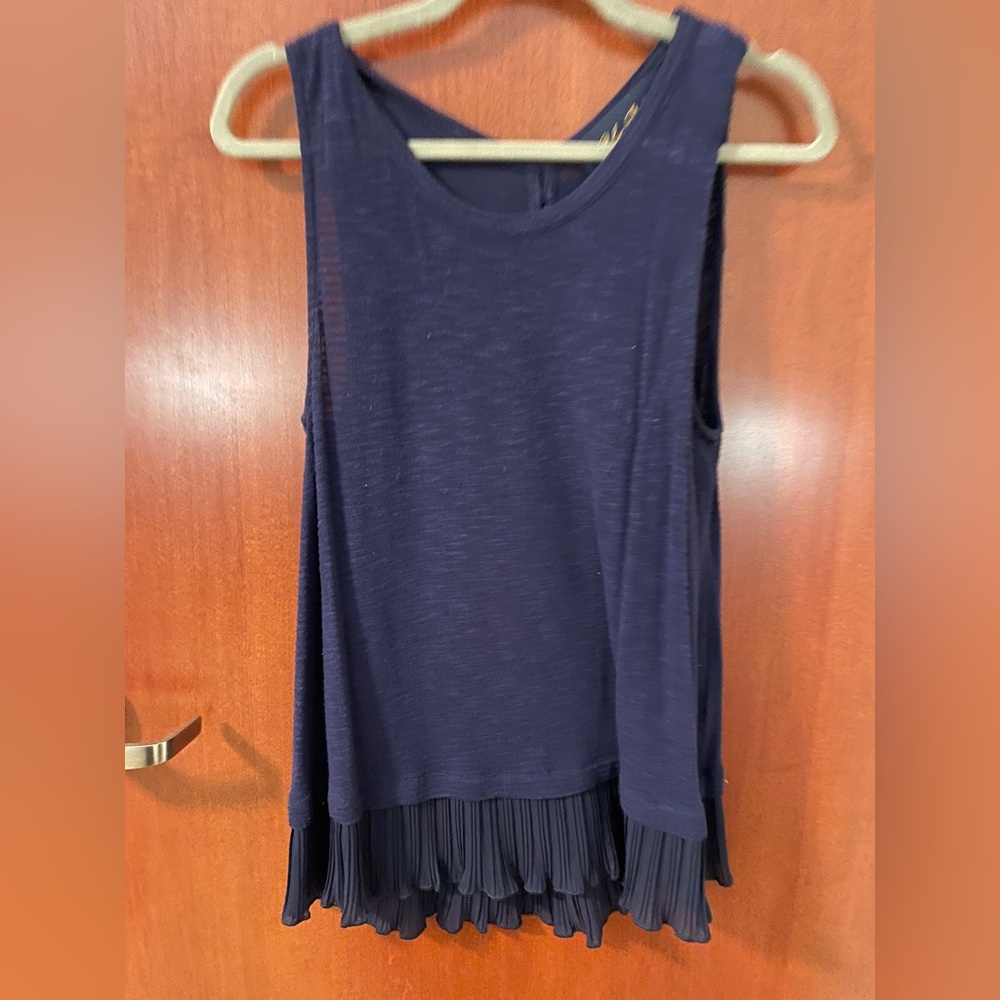 Blue dressy tank